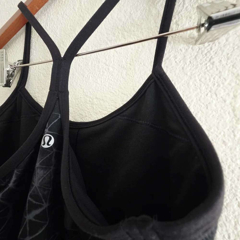 Lululemon Power Y Tank Luon Star Crushed Black 4 - Picture 7 of 9